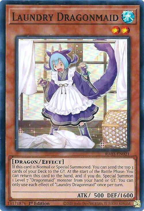 Laundry Dragonmaid [RA03-EN021] Super Rare Yu-Gi-Oh!