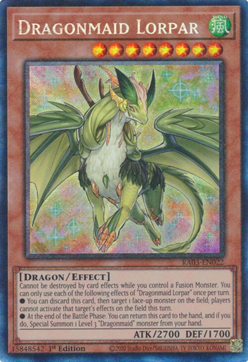 Dragonmaid Lorpar (CR) [RA03-EN022] Prismatic Collector's Rare Yu-Gi-Oh!