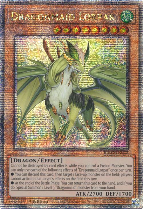 Dragonmaid Lorpar (Quarter Century Secret Rare) [RA03-EN022] Quarter Century Secret Rare Yu-Gi-Oh!