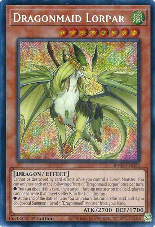 Dragonmaid Lorpar (Secret Rare) [RA03-EN022] Secret Rare Yu-Gi-Oh!