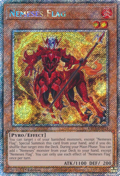 Nemeses Flag (Platinum Secret Rare) [RA03-EN024] Platinum Secret Rare Yu-Gi-Oh!