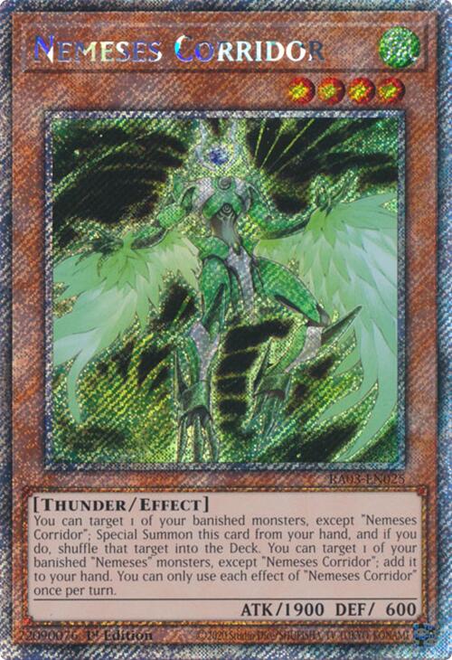 Nemeses Corridor (Platinum Secret Rare) [RA03-EN025] Platinum Secret Rare Yu-Gi-Oh!