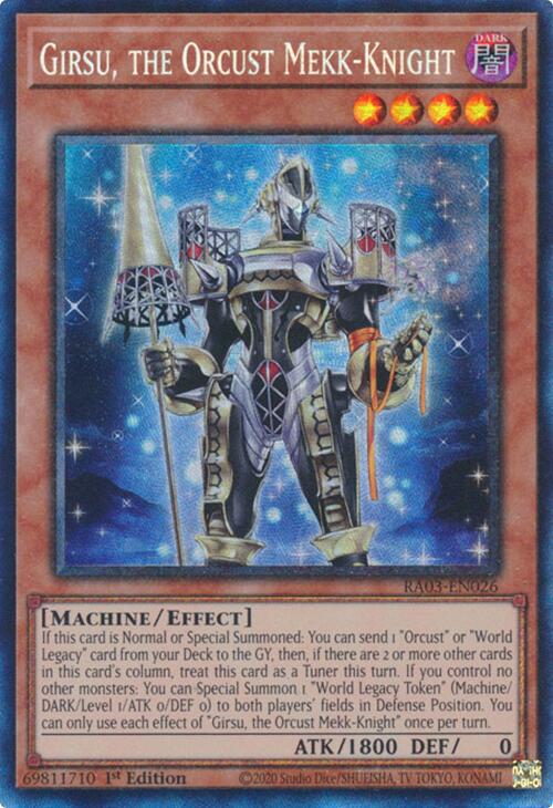 Girsu, the Orcust Mekk-Knight (CR) [RA03-EN026] Prismatic Collector's Rare Yu-Gi-Oh!