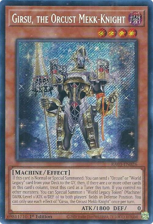 Girsu, the Orcust Mekk-Knight (Secret Rare) [RA03-EN026] Secret Rare Yu-Gi-Oh!