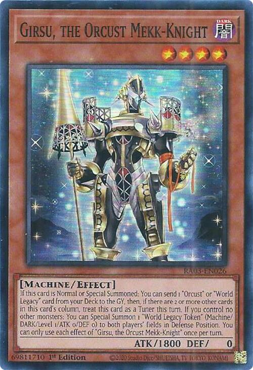 Girsu, the Orcust Mekk-Knight [RA03-EN026] Super Rare Yu-Gi-Oh!