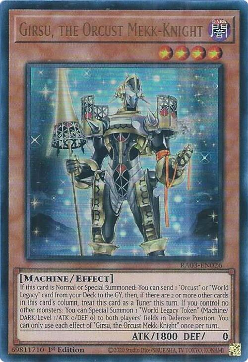Girsu, the Orcust Mekk-Knight (UR) [RA03-EN026] Ultra Rare Yu-Gi-Oh!