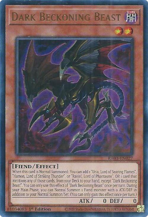 Dark Beckoning Beast (UR) [RA03-EN027] Ultra Rare Yu-Gi-Oh!