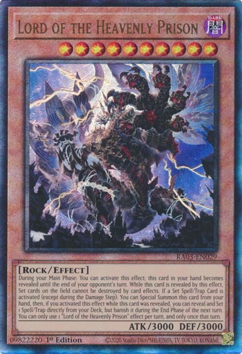Lord of the Heavenly Prison (UTR) [RA03-EN029] Prismatic Ultimate Rare Yu-Gi-Oh!
