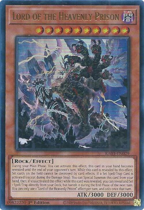 Lord of the Heavenly Prison (UR) [RA03-EN029] Ultra Rare Yu-Gi-Oh!