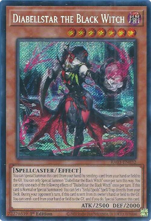 Diabellstar the Black Witch (Secret Rare) [RA03-EN032] Secret Rare Yu-Gi-Oh!