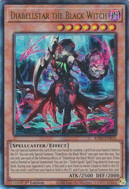 Diabellstar the Black Witch (UTR) [RA03-EN032] Prismatic Ultimate Rare Yu-Gi-Oh!