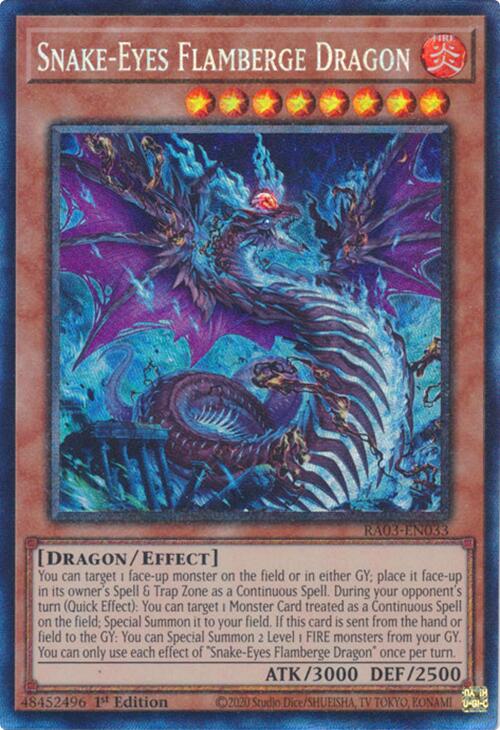 Snake-Eyes Flamberge Dragon (CR) [RA03-EN033] Prismatic Collector's Rare Yu-Gi-Oh!