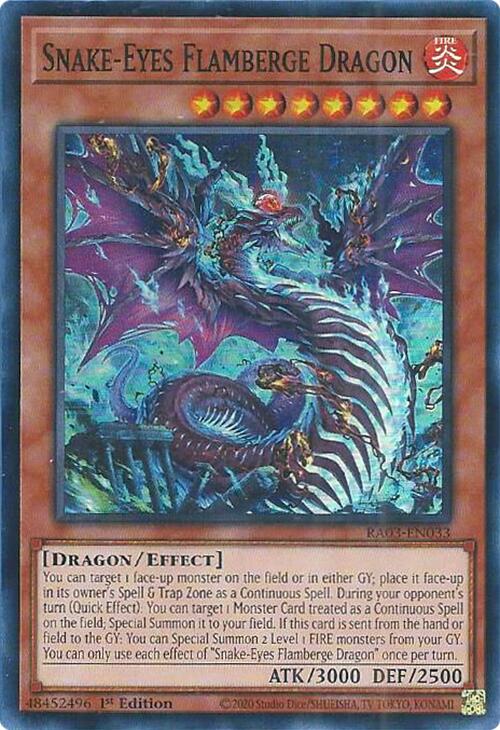 Snake-Eyes Flamberge Dragon [RA03-EN033] Super Rare Yu-Gi-Oh!