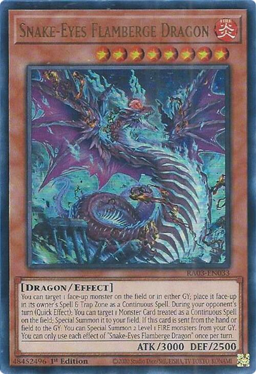 Snake-Eyes Flamberge Dragon (UR) [RA03-EN033] Ultra Rare Yu-Gi-Oh!