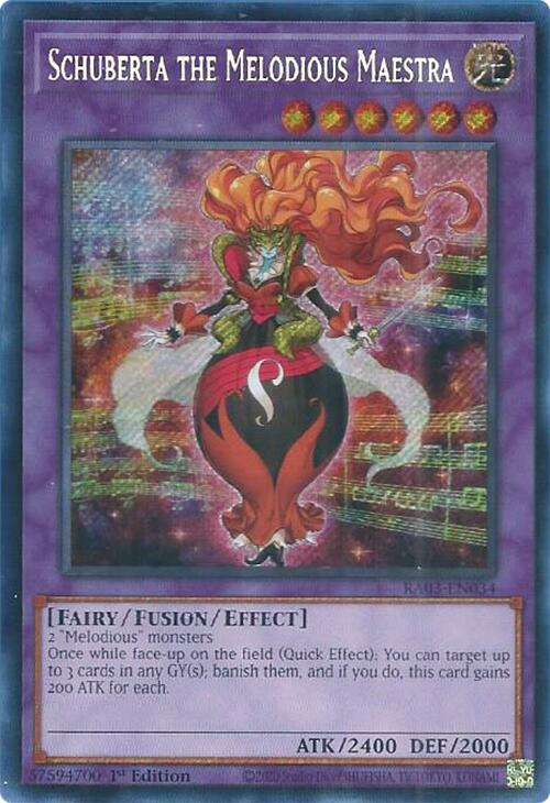 Schuberta the Melodious Maestra (Secret Rare) [RA03-EN034] Secret Rare Yu-Gi-Oh!
