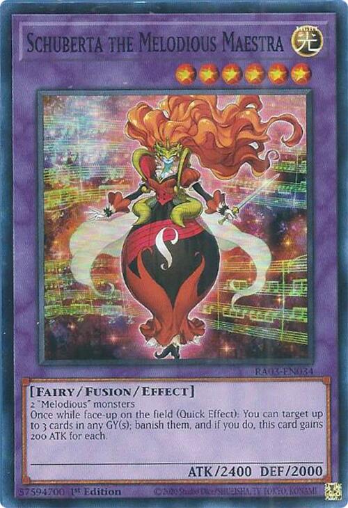Schuberta the Melodious Maestra [RA03-EN034] Super Rare Yu-Gi-Oh!