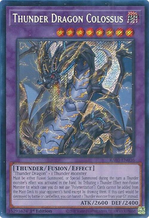 Thunder Dragon Colossus (Secret Rare) [RA03-EN036] Secret Rare Yu-Gi-Oh!