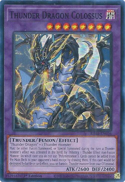 Thunder Dragon Colossus [RA03-EN036] Super Rare Yu-Gi-Oh!