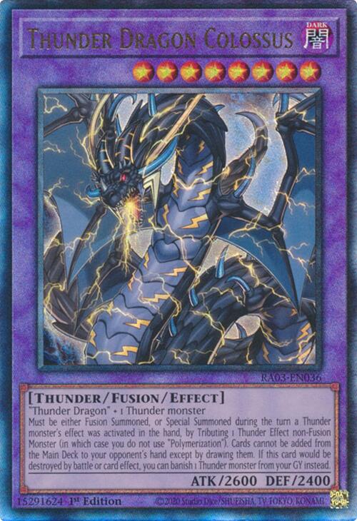 Thunder Dragon Colossus (UTR) [RA03-EN036] Prismatic Ultimate Rare Yu-Gi-Oh!