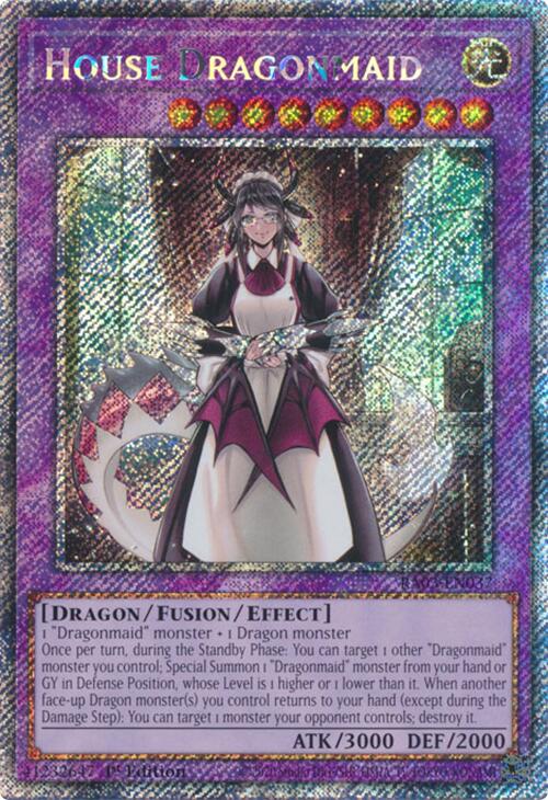 House Dragonmaid (Platinum Secret Rare) [RA03-EN037] Platinum Secret Rare Yu-Gi-Oh!