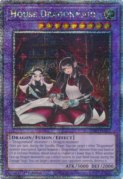 House Dragonmaid (Alternate Art) (Quarter Century Secret Rare) [RA03-EN037] Quarter Century Secret Rare Yu-Gi-Oh!