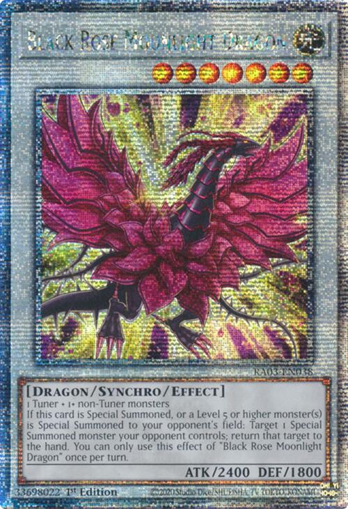 Black Rose Moonlight Dragon (Quarter Century Secret Rare) [RA03-EN038] Quarter Century Secret Rare Yu-Gi-Oh!
