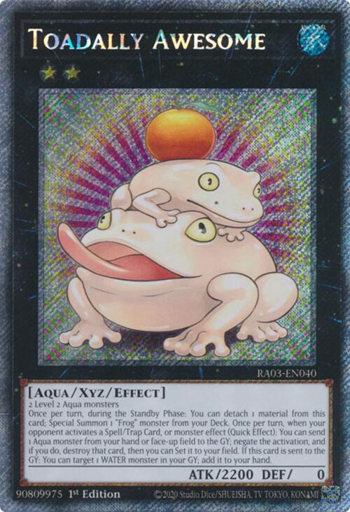 Toadally Awesome (Platinum Secret Rare) [RA03-EN040] Platinum Secret Rare Yu-Gi-Oh!