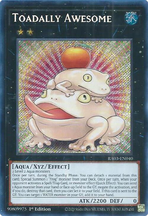 Toadally Awesome (Secret Rare) [RA03-EN040] Secret Rare Yu-Gi-Oh!
