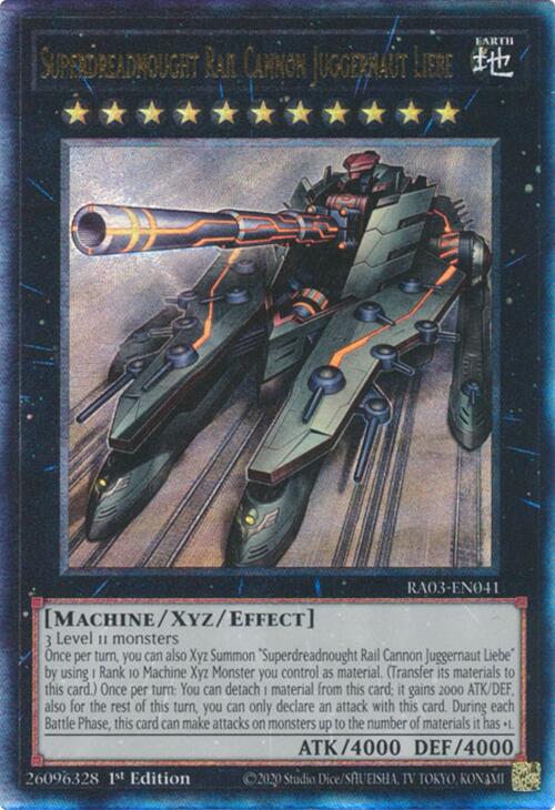 Superdreadnought Rail Cannon Juggernaut Liebe (UTR) [RA03-EN041] Prismatic Ultimate Rare Yu-Gi-Oh!
