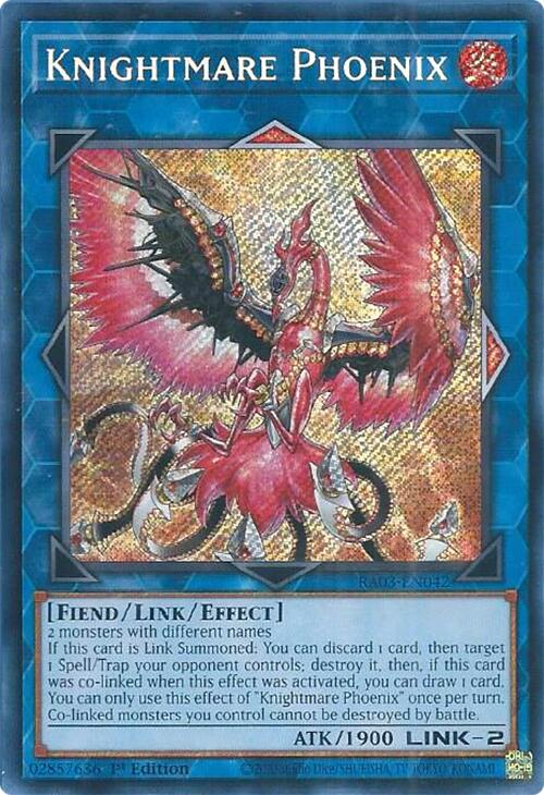 Knightmare Phoenix (Secret Rare) [RA03-EN042] Secret Rare Yu-Gi-Oh!