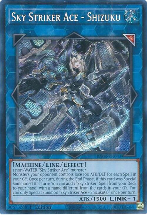 Sky Striker Ace - Shizuku (Secret Rare) [RA03-EN043] Secret Rare Yu-Gi-Oh!