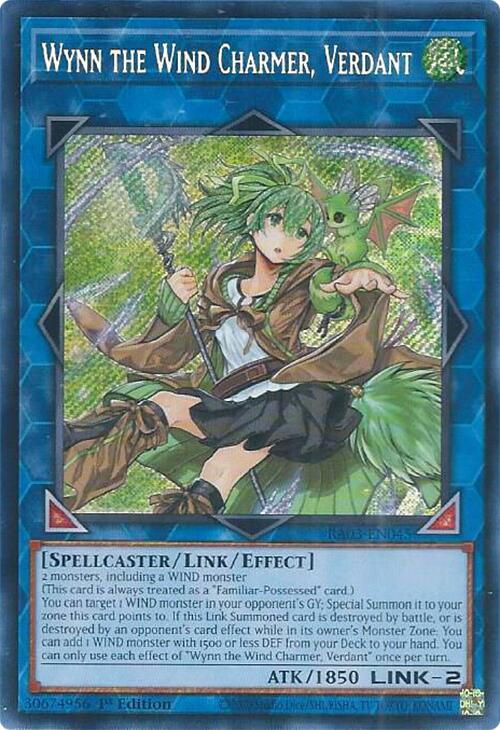 Wynn the Wind Charmer, Verdant (Secret Rare) [RA03-EN045] Secret Rare Yu-Gi-Oh!