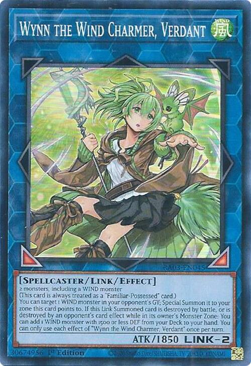 Wynn the Wind Charmer, Verdant [RA03-EN045] Super Rare Yu-Gi-Oh!