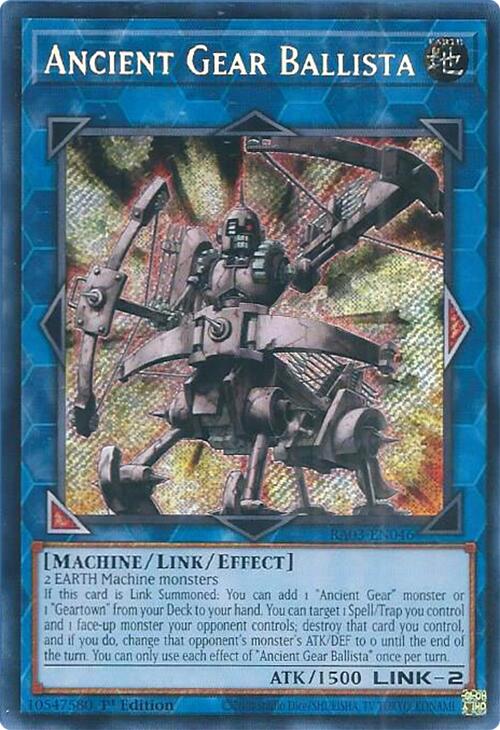 Ancient Gear Ballista (Secret Rare) [RA03-EN046] Secret Rare Yu-Gi-Oh!