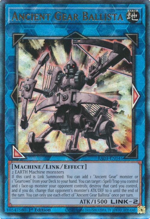 Ancient Gear Ballista (UTR) [RA03-EN046] Prismatic Ultimate Rare Yu-Gi-Oh!