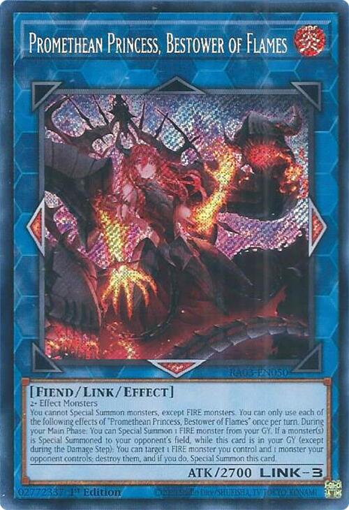 Promethean Princess, Bestower of Flames (Secret Rare) [RA03-EN050] Secret Rare Yu-Gi-Oh!