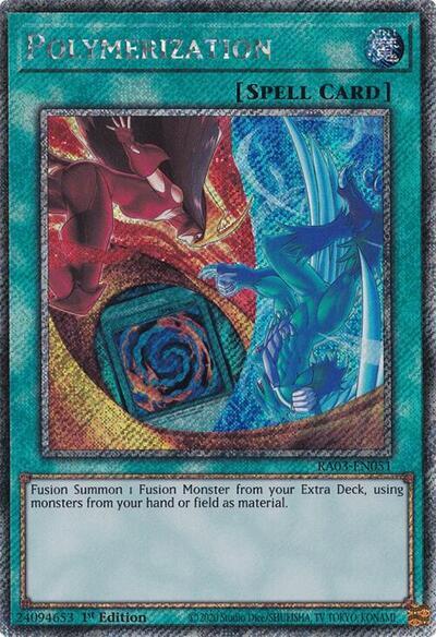 Polymerization (Platinum Secret Rare) [RA03-EN051] Platinum Secret Rare Yu-Gi-Oh!