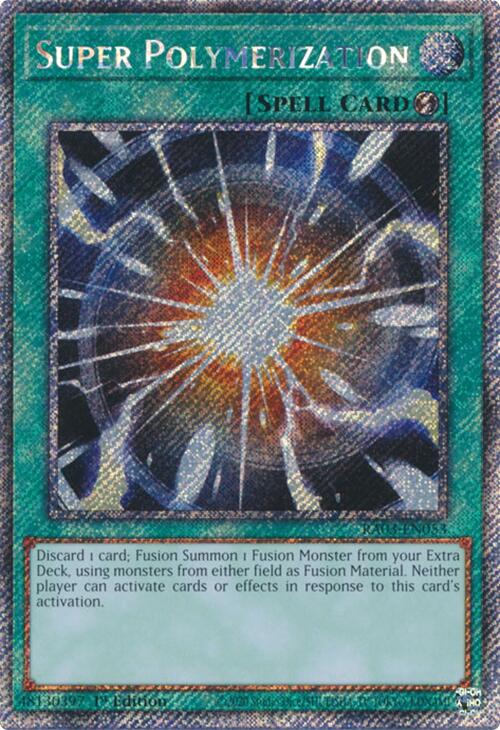 Super Polymerization (Platinum Secret Rare) [RA03-EN053] Platinum Secret Rare Yu-Gi-Oh!