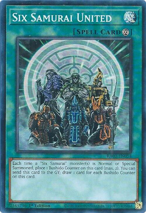 Six Samurai United [RA03-EN054] Super Rare Yu-Gi-Oh!