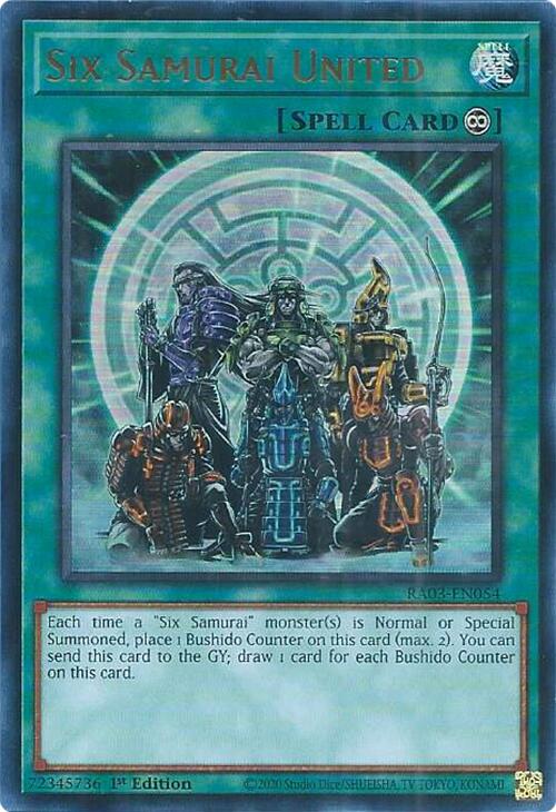 Six Samurai United (UR) [RA03-EN054] Ultra Rare Yu-Gi-Oh!