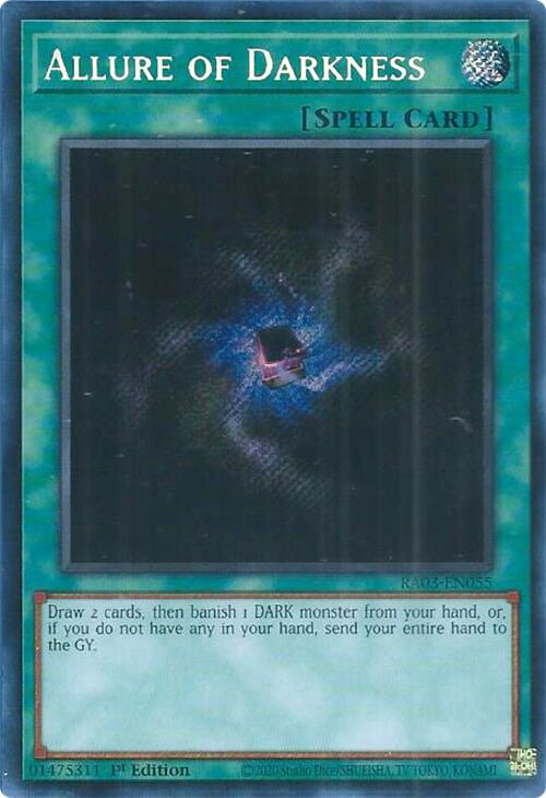 Allure of Darkness (Secret Rare) [RA03-EN055] Secret Rare Yu-Gi-Oh!
