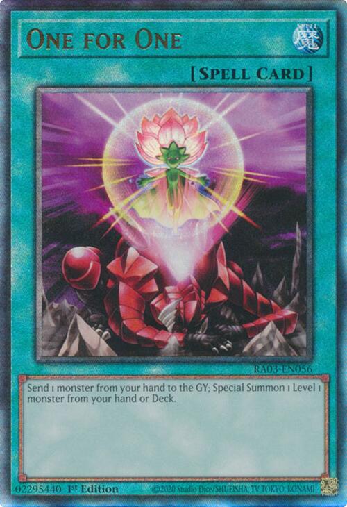 One for One (UTR) [RA03-EN056] Prismatic Ultimate Rare Yu-Gi-Oh!