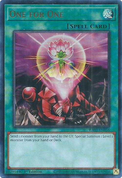 One for One (UR) [RA03-EN056] Ultra Rare Yu-Gi-Oh!