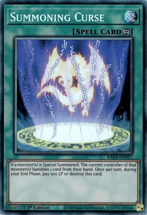 Summoning Curse (CR) [RA03-EN057] Prismatic Collector's Rare Yu-Gi-Oh!