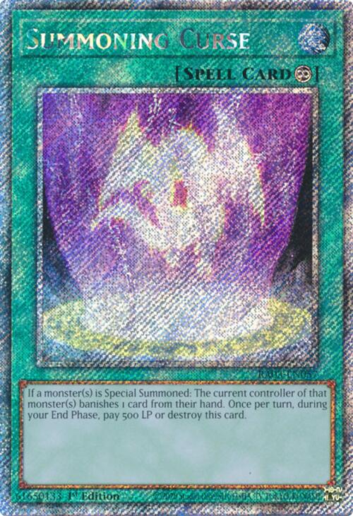 Summoning Curse (Platinum Secret Rare) [RA03-EN057] Platinum Secret Rare Yu-Gi-Oh!