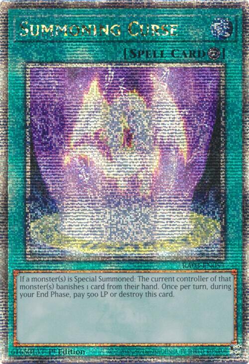 Summoning Curse (Quarter Century Secret Rare) [RA03-EN057] Quarter Century Secret Rare Yu-Gi-Oh!