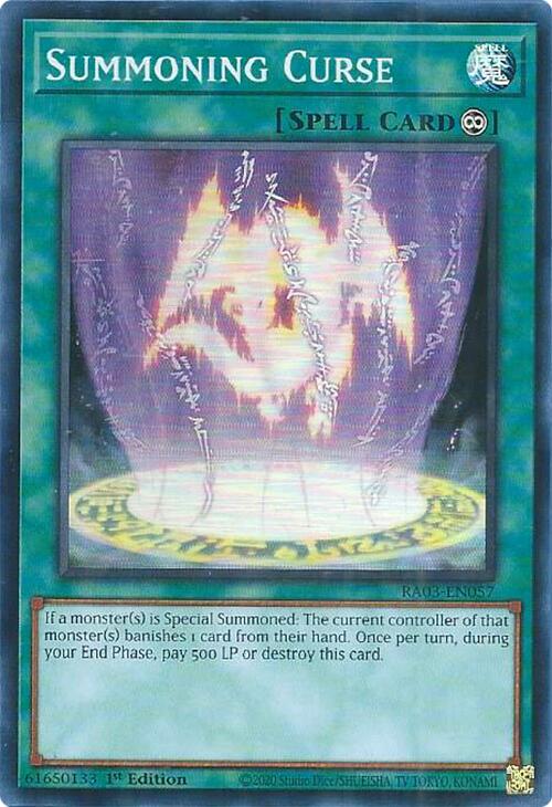 Summoning Curse [RA03-EN057] Super Rare Yu-Gi-Oh!
