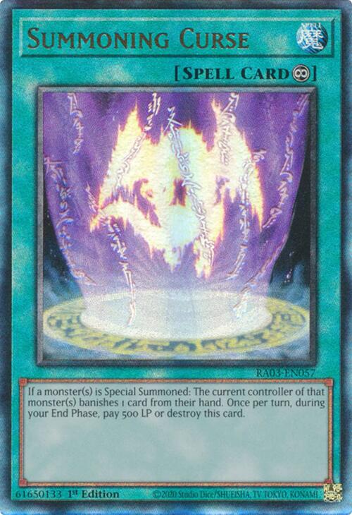 Summoning Curse (UTR) [RA03-EN057] Prismatic Ultimate Rare Yu-Gi-Oh!