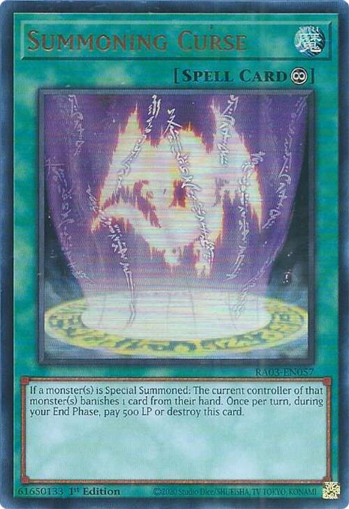 Summoning Curse (UR) [RA03-EN057] Ultra Rare Yu-Gi-Oh!