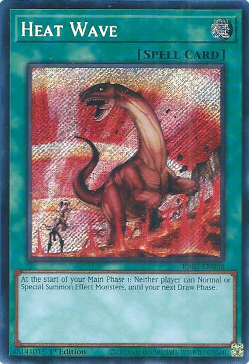 Heat Wave (Secret Rare) [RA03-EN058] Secret Rare Yu-Gi-Oh!